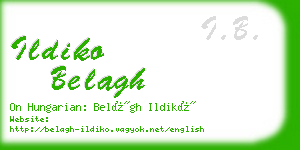 ildiko belagh business card